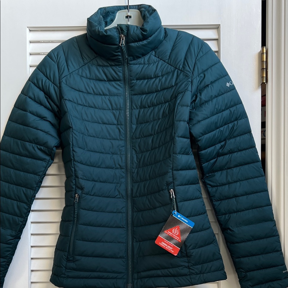NWT Columbia Women's White Out II Dark Teal Puffer Jacket